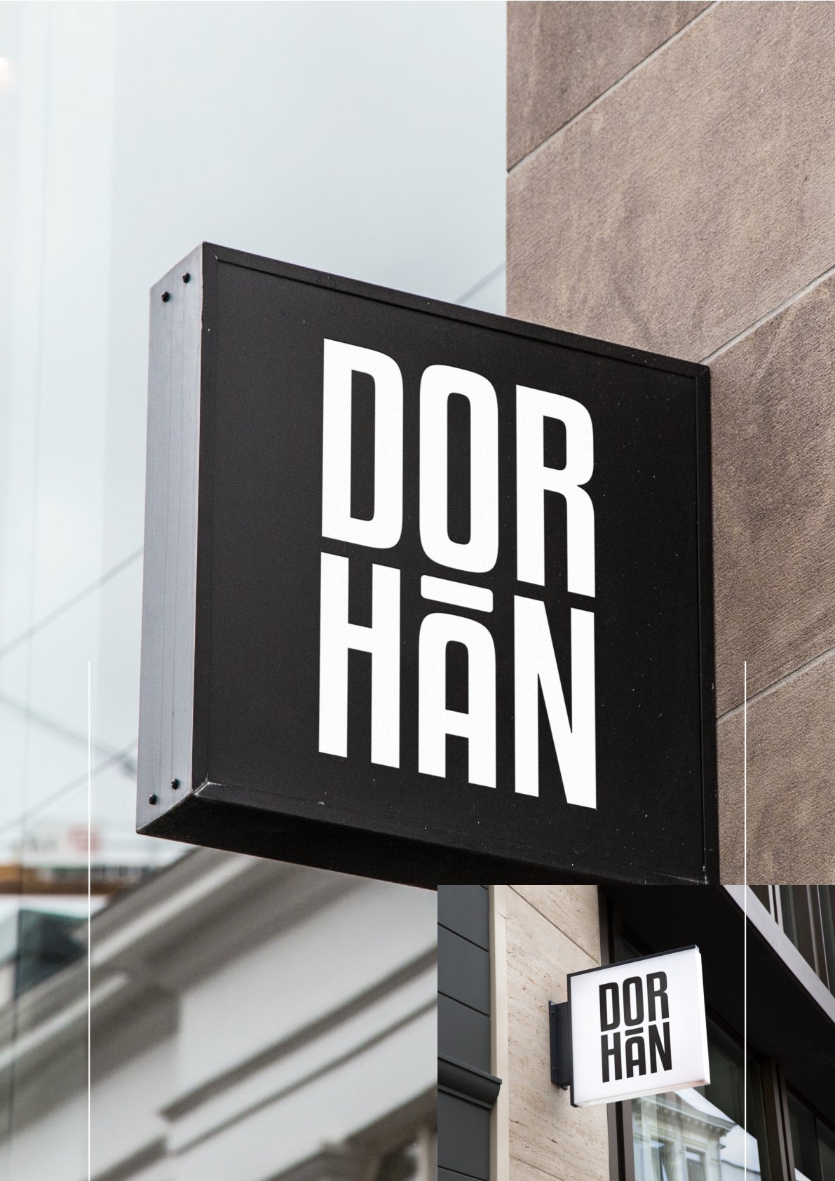 Dorhan outdoor sign mockup