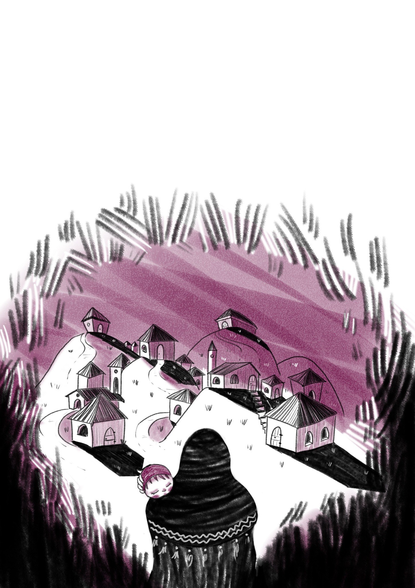 Booji and Marmar book illustration by Afshin Mayabadi