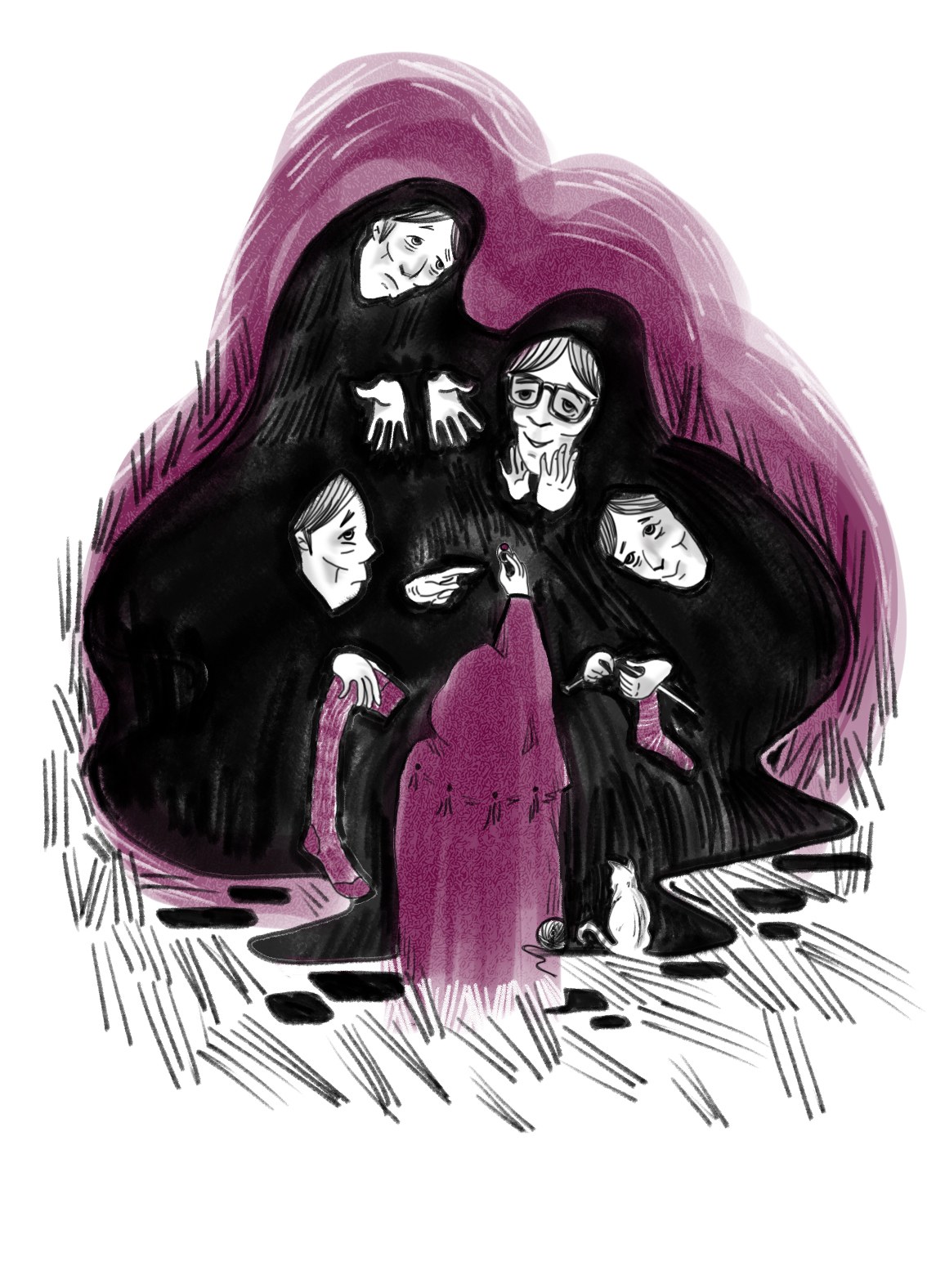 Booji and Marmar book illustration by Afshin Mayabadi