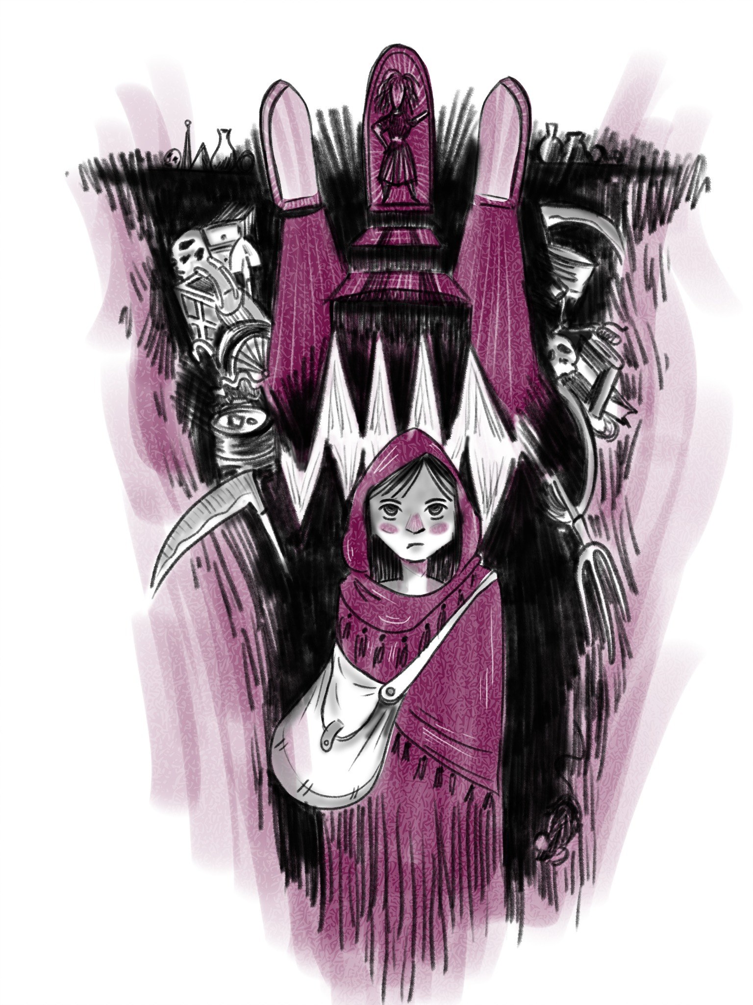 Booji and Marmar book illustration by Afshin Mayabadi