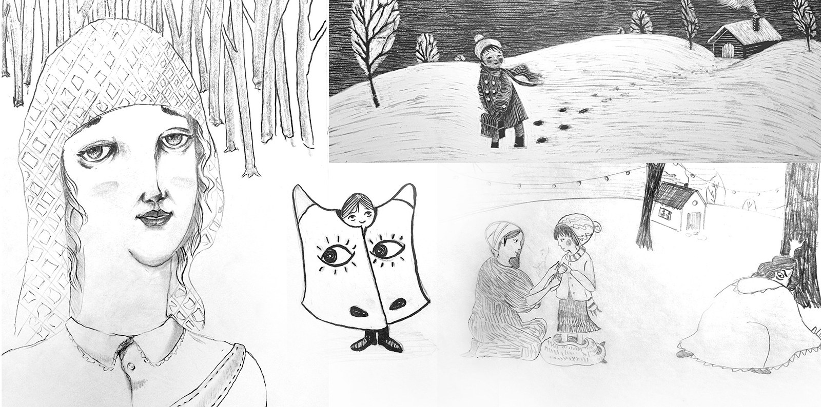 Booji and Marmar book illustration by Afshin Mayabadi