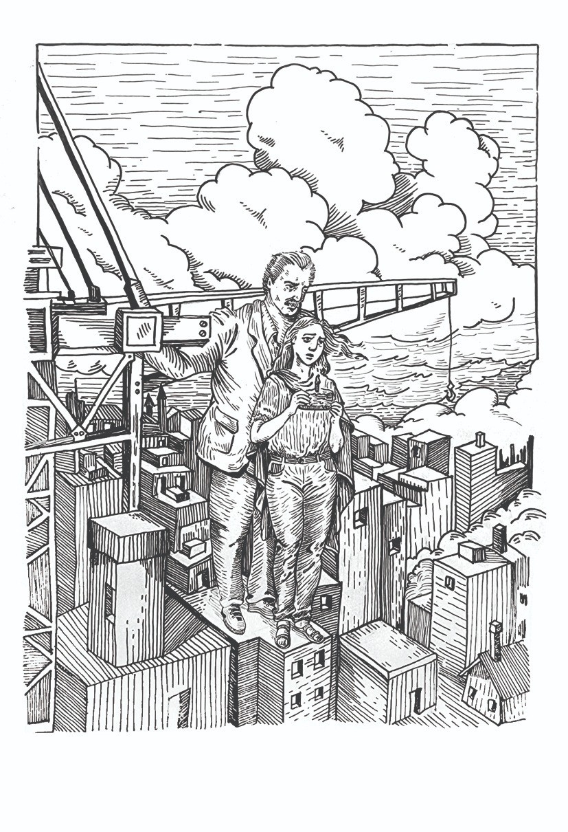 Call Me Zibaa interior book illustration by Afshin Mayabadi